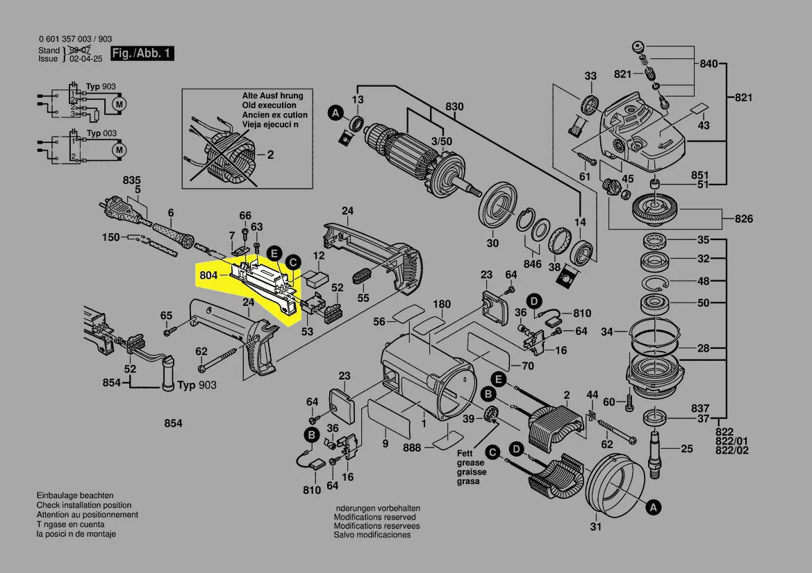 Interrupteur Marche/Arrêt meuleuse angulaire BOSCH GWS 21-230